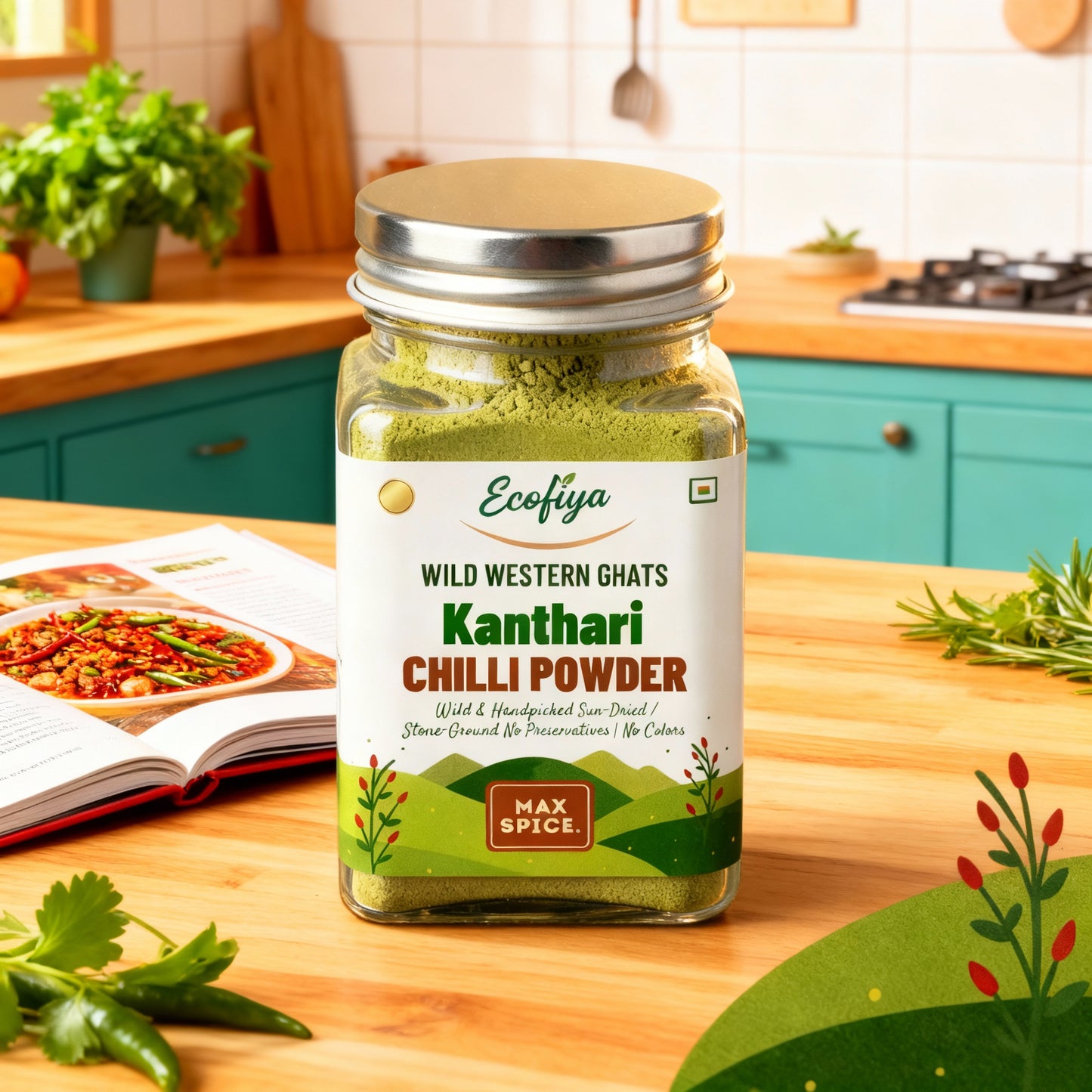 Wild Western Ghats Green Chilli Powder